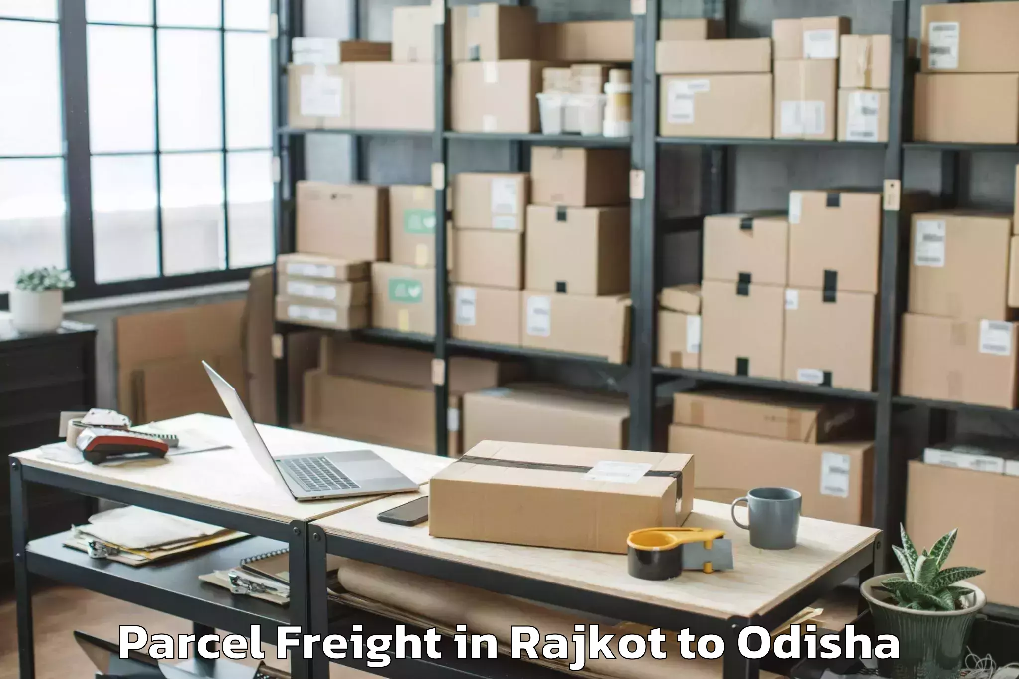 Reliable Rajkot to Niali Parcel Freight